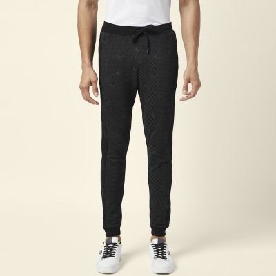 SF Jeans by Pantaloons Printed Men Black Track Pants