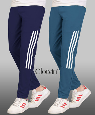 CLOTVIN TREND Striped Men Blue, Light Blue Track Pants