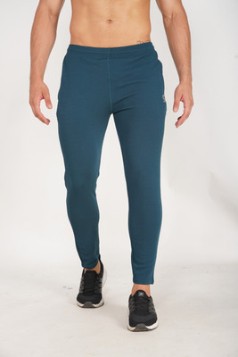 GOTO Solid Men Green Track Pants