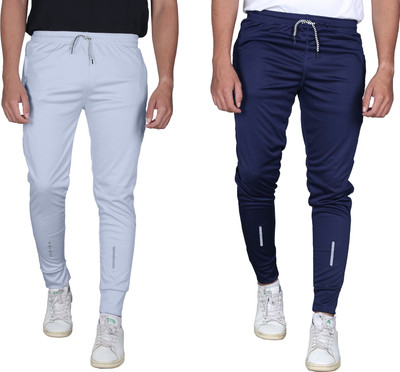 CLOTVIN TREND Striped Men Grey, Blue Track Pants