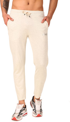 AKTIO Solid Men Beige Track Pants