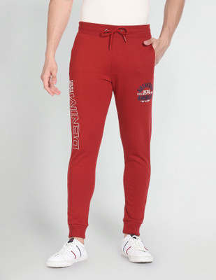U.S. POLO ASSN. Printed Men Red Track Pants