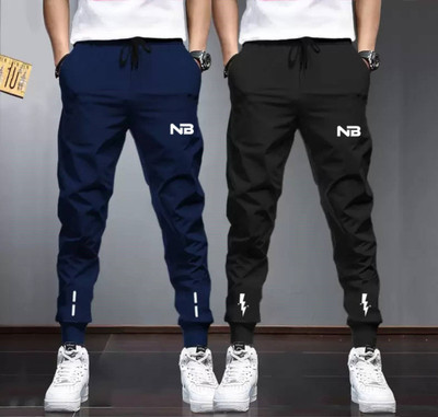 Conway Printed Men Blue, Black Track Pants
