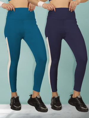 BEYOGINI Solid Women Blue, Blue Track Pants