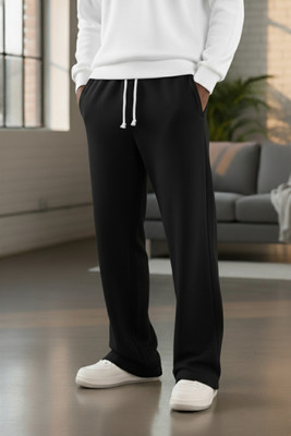 Dockstreet Striped Men Black Track Pants
