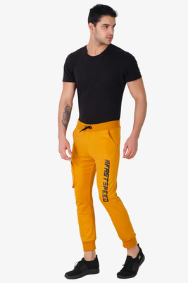 Gazzet 4G Colorblock Men Yellow Track Pants