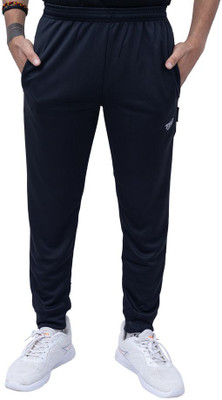 Tf-tex Fro Solid Men Black Track Pants