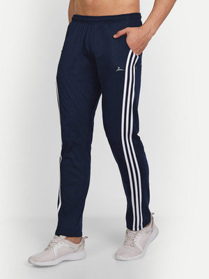 Zeffit Striped Men Dark Blue Track Pants