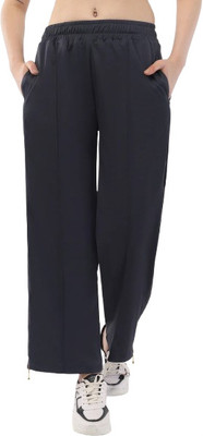 INDIAN HAWK Solid Women Black Track Pants