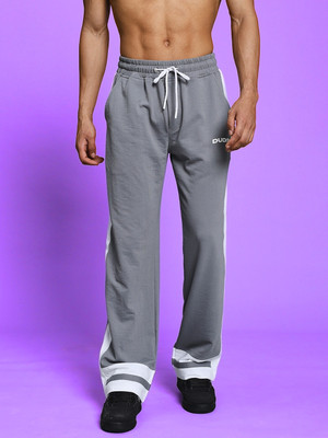 WEARDUDS Striped Men Grey Track Pants