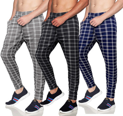 AVOLT Checkered Men Multicolor Track Pants