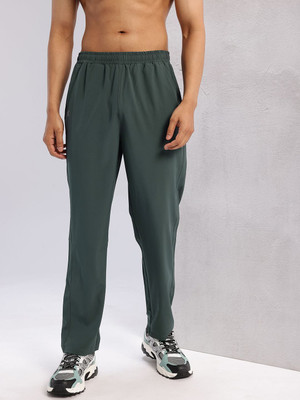 HRX by Hrithik Roshan Solid Men Green Track Pants