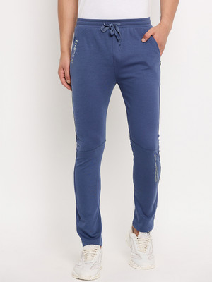 DUKE Solid Men Blue Track Pants