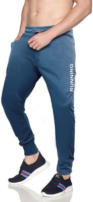 AVOLT Printed Men Light Blue Track Pants