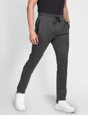 Arrow Newyork Self Design Men Grey Track Pants