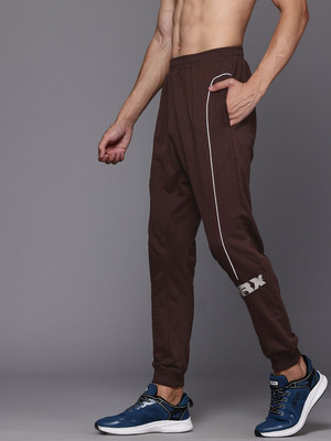 HRX by Hrithik Roshan Solid Men Brown Track Pants
