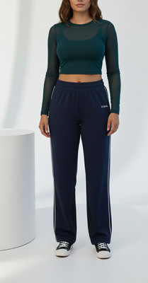 HEPAKA Solid Women Dark Blue Track Pants