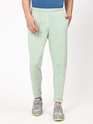 DIDA Solid Men Light Green Track Pants