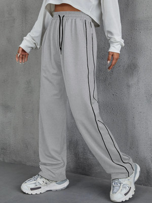 Rajovati Solid Men Silver Track Pants