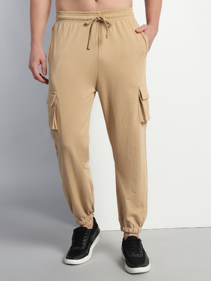 Q-Rious Regular Fit Men Beige Trousers