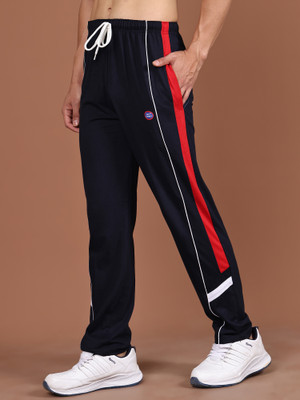 MACK JONNEY Solid Men Blue Track Pants