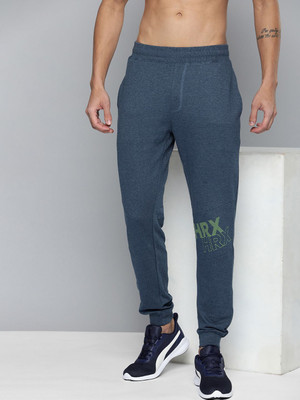 HRX by Hrithik Roshan Printed Men Blue Track Pants