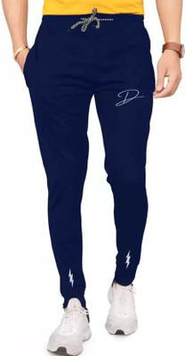 sonizee Solid Men Blue Track Pants