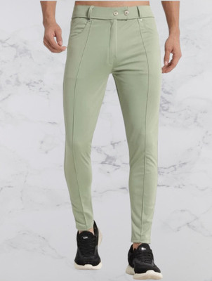 Nitya TrackP Solid Men Light Green Track Pants