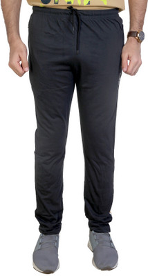 AWACK Solid Men Dark Blue Track Pants