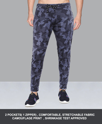 AVOLT Printed Men Dark Blue Track Pants