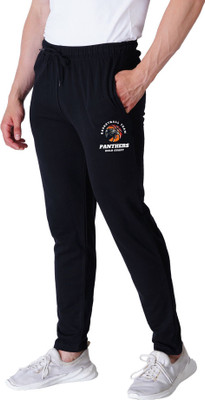Kartblack Printed Men Black Track Pants
