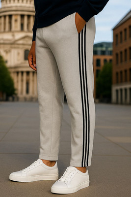 vishal knitwear Striped Men & Women Grey Track Pants