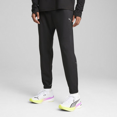 PUMA Solid Men Black Track Pants
