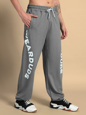 WEARDUDS Printed Men Grey Track Pants