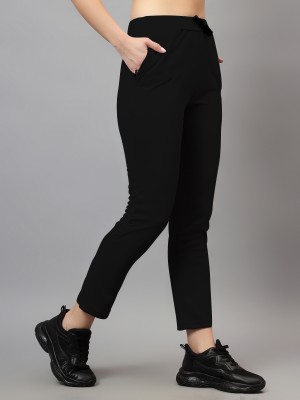 Eha Regular Fit Women Black Trousers