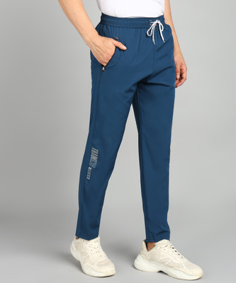 GNOCKFACE Solid Men Light Blue Track Pants