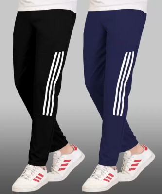 FICKA Solid Men Black, Blue Track Pants