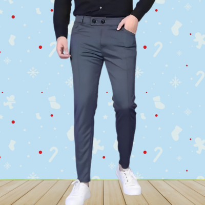 ACE SPORTS Solid Men Grey Track Pants