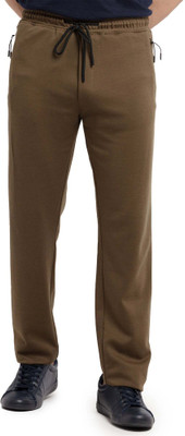 Status Quo Solid Men Green Track Pants