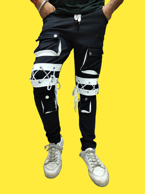 markview Solid Men Black Track Pants