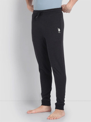 U.S. POLO ASSN. Solid Men Black Track Pants