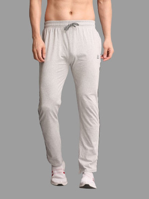 Rock Huns Solid Men Grey Track Pants