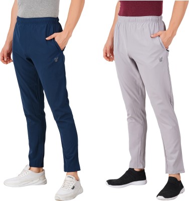 Just Live Fashion Solid Men Blue, Grey Track Pants