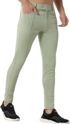 Nitya TrackP Solid Men Light Green Track Pants