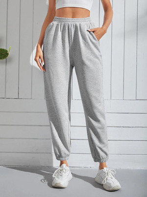 KOTTY Solid Women Grey Track Pants