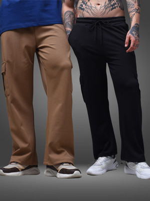 MADSTO Printed Men Brown, Black Track Pants