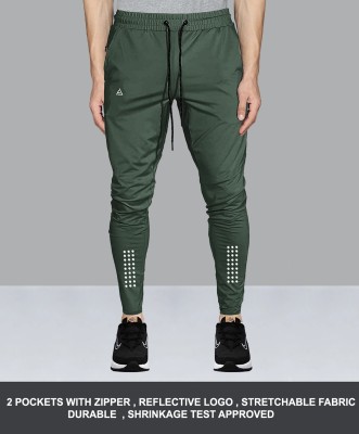 AVOLT Polka Print Men Olive Track Pants