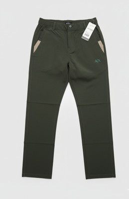 profanity Solid Men Dark Green Track Pants