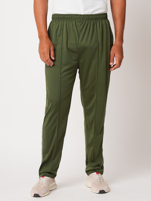 ESTRO Solid Men Light Green Track Pants