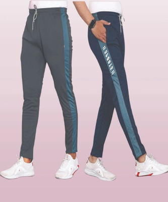 CLOTVIN TREND Printed Men Blue, Grey Track Pants